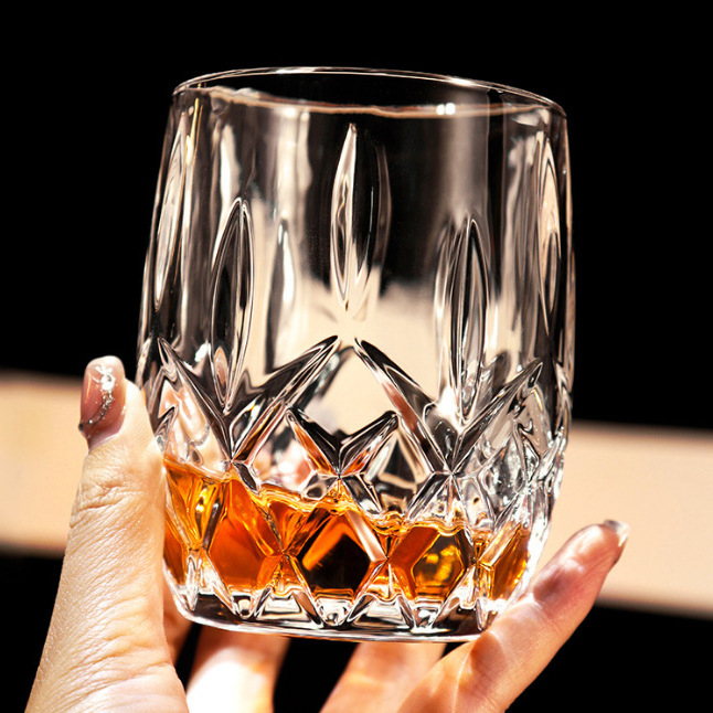 Amazon wholesale European-style wine glasses, whisky glasses, bar and KTV creative thickened foreign wine glasses, beer glasses and water glasses details Picture