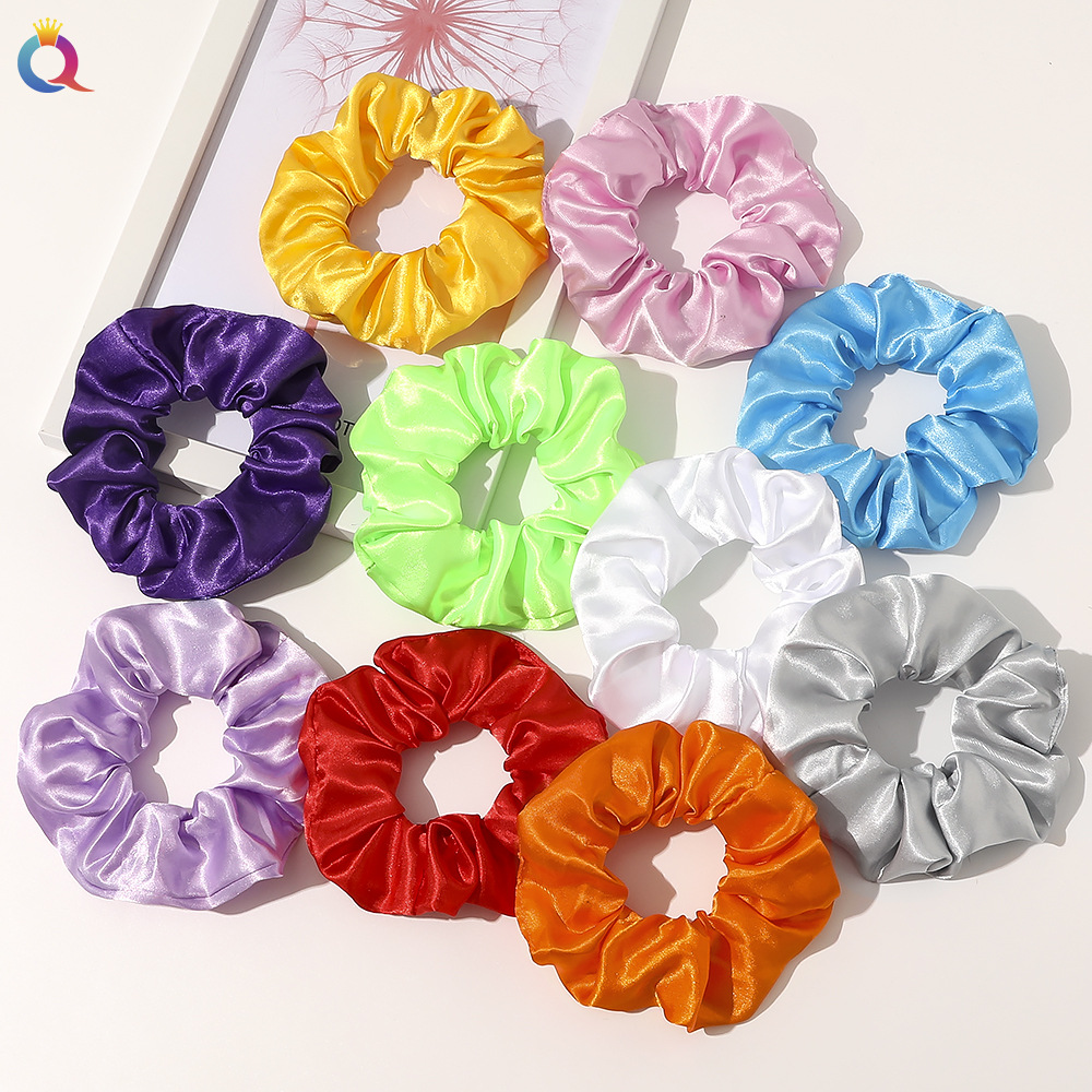 Qiyue LED Large Intestine hair band, flashing color, glowing hair tie, women's hair tie, hair tie, night light hair accessory details Picture