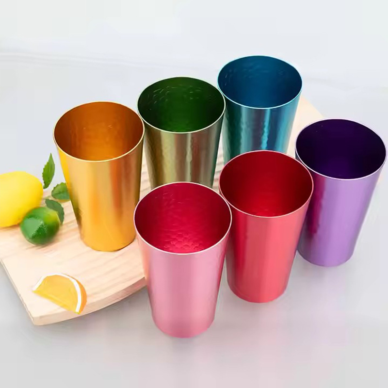 Single-layer food-grade alumina water cup, creative aluminum metal drinking cup, aluminum cup, beer anti-drop aluminum cup Application Scenario