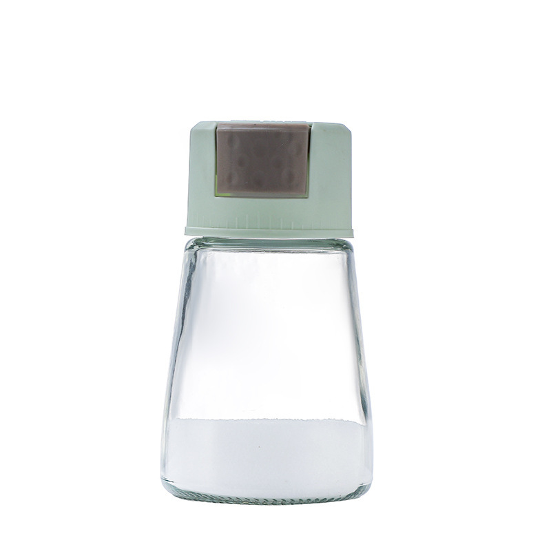 Quantitative seasoning bottles, household controlled salt bottles, kitchen press-type salt jars, measurable moisture-proof seasoning bottles and jars wholesale Item Picture