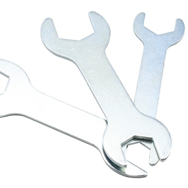 Iron-galvanized hexagon socket mini ultra-thin sheet simple double-head opening small wrench, disposable board for bathroom use Item Picture