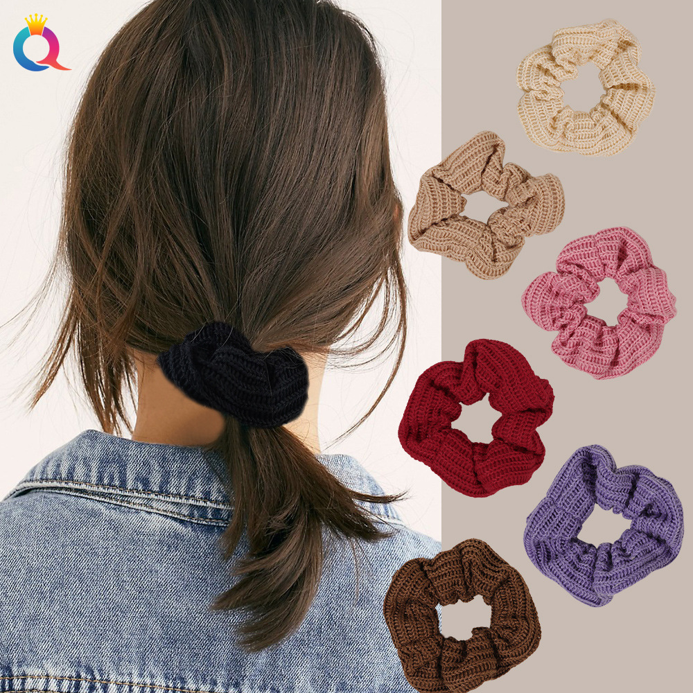 Qiyue Cross-border High-end Large Intestine Hair Tie, ins High Appearance Level, large Intestine Hair Tie, Pig large Intestine Hair Tie wholesale full figure