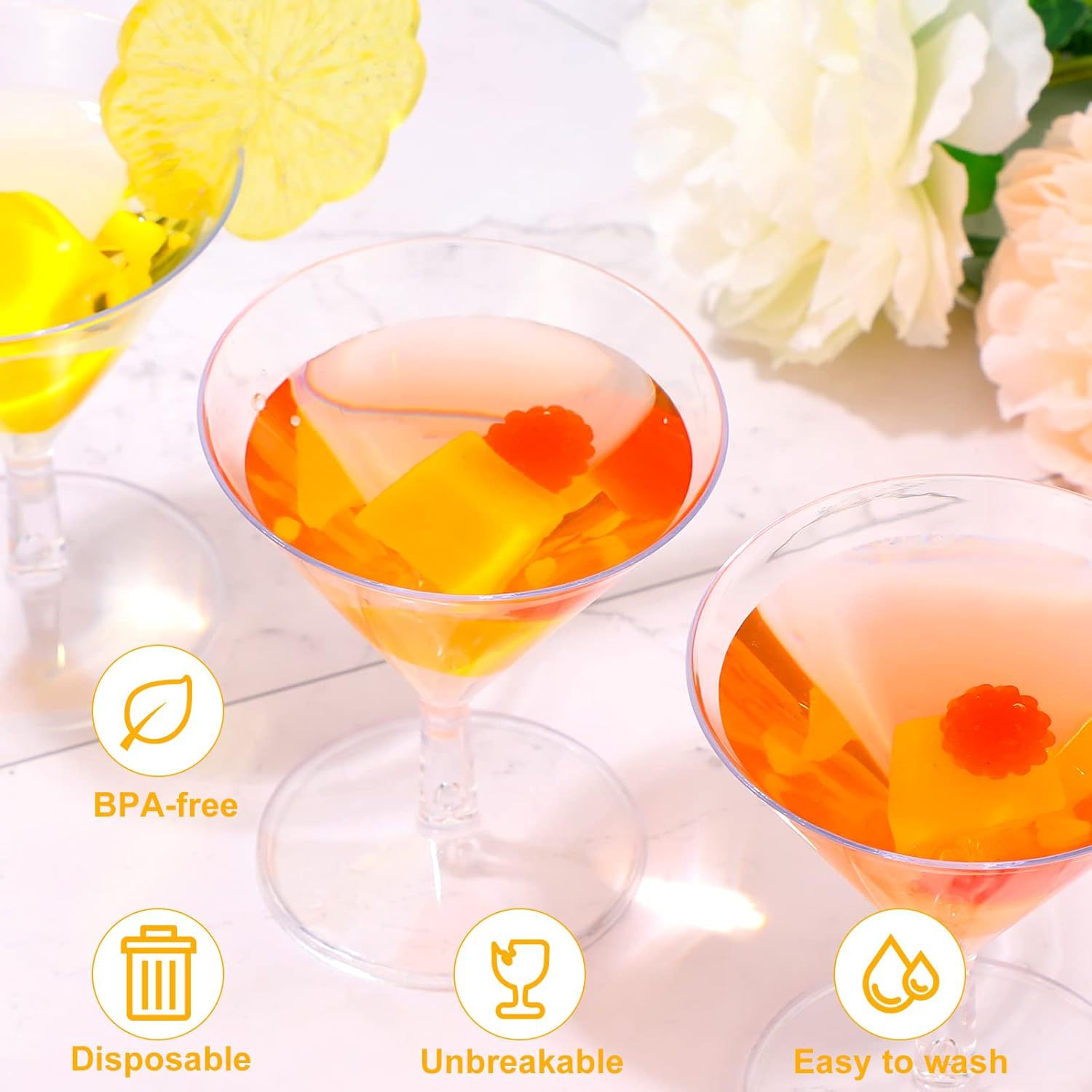 Wholesale 60ML disposable transparent champagne glasses are suitable for cross-border birthday, wedding, party and gathering chicken tail red wine glasses Specification drawing