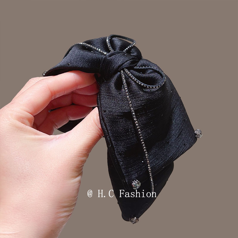 Versatile, exquisite and high-end, fashionable ponytail clip, feminine charm, gentle bow, half tied at the back of the head, hair clip accessory details Picture