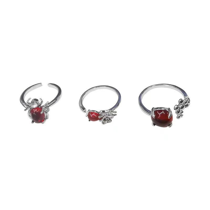 A new retro inlaid high-end butterfly and insect ring for women, with an ins fashion style and adjustable opening Item Picture