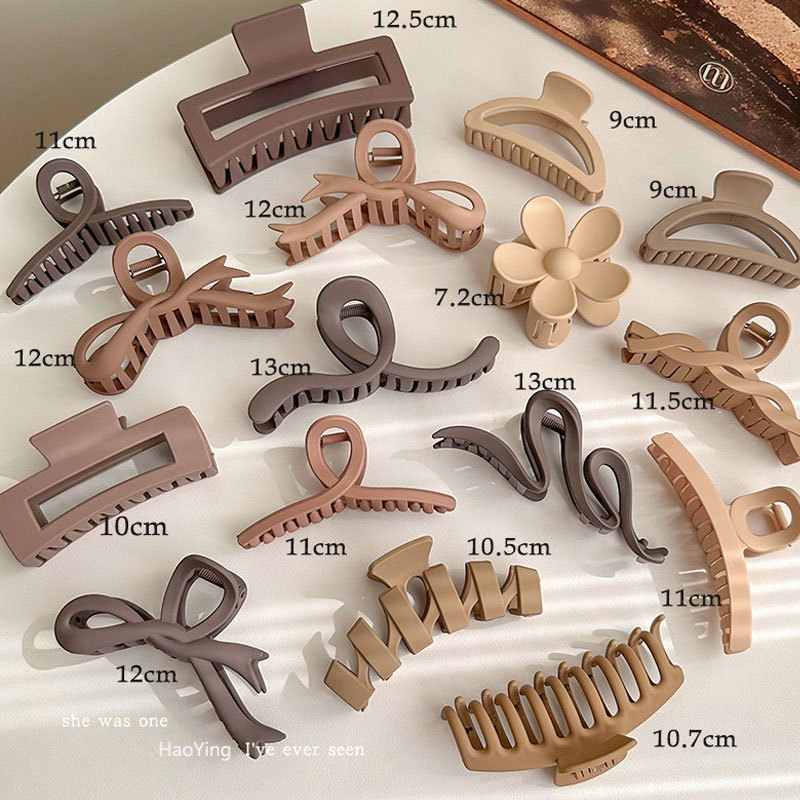 Acrylic gripper, large hair volume, hairpin, back of the head, updo, high-end, exquisite hairpin, hair accessory, shark clip Specification drawing