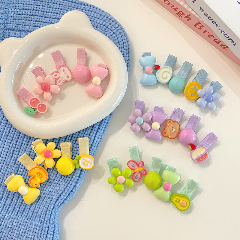 Baby girl hair clips, dopamine cute baby clips, infant and toddler small hair clips, children's hair clips, girls' hair clips Specification drawing