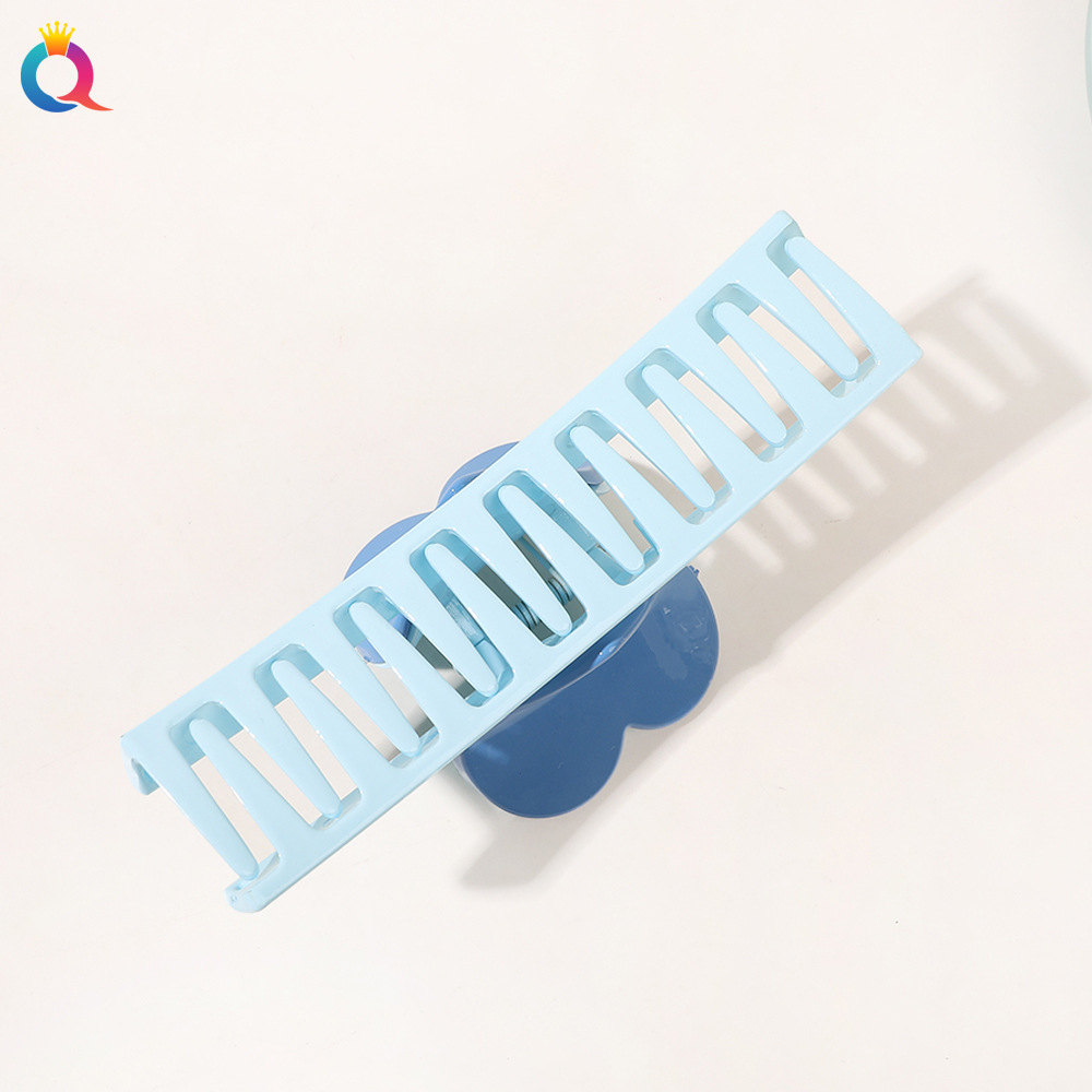 Qiyue Cross-border Sweet one-character heart-shaped hair clips, large quantity, back head updo hair clips, shark hair clip accessories wholesale Specification drawing