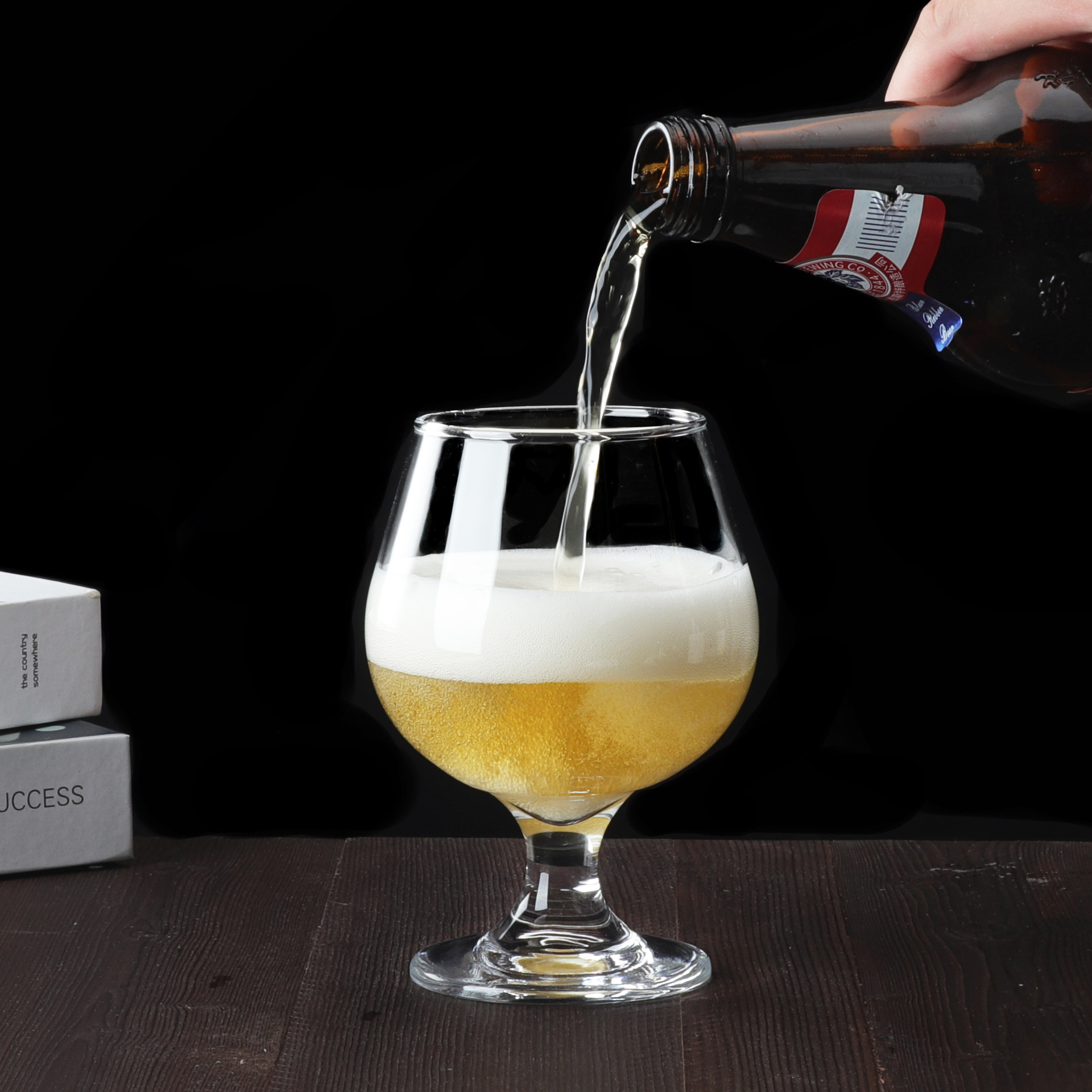 Brandy wine glass set, high-end high-legged foreign wine glass wholesale, KTV wine glass, whisky, white spirit glass, beer glass Specification drawing