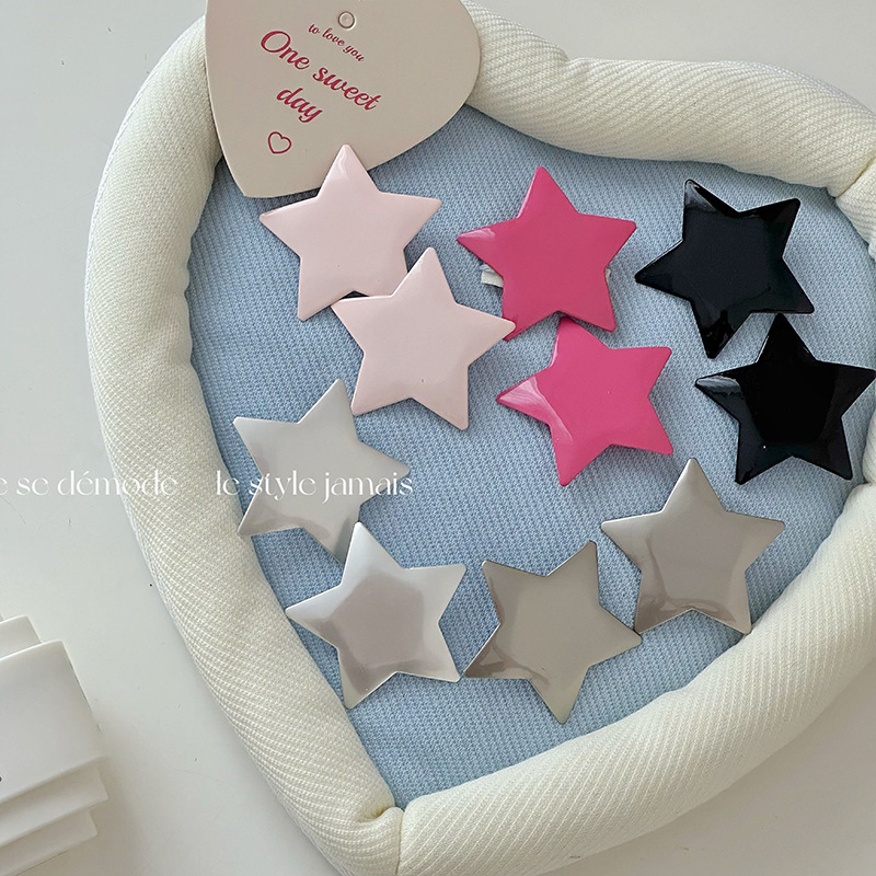 y2k cute star hair clips, bangs clips, energetic girl side clips, broken hair clips, duckbill clips, new hair accessories full figure