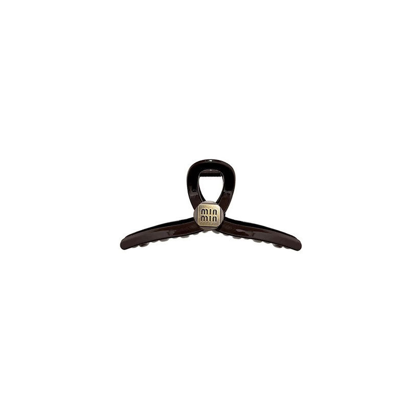 High-end letter-shaped hair clip at the back of the head, half-tied shark clip, medium-sized hair clip, headwear, small hair volume, hair clip Item Picture