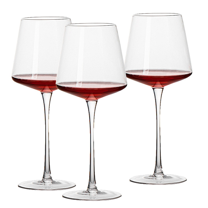 High-end glass wine glass sets, European-style glass cups, tall glasses, creative wine glasses, decanters, wine utensils for home use Item Picture