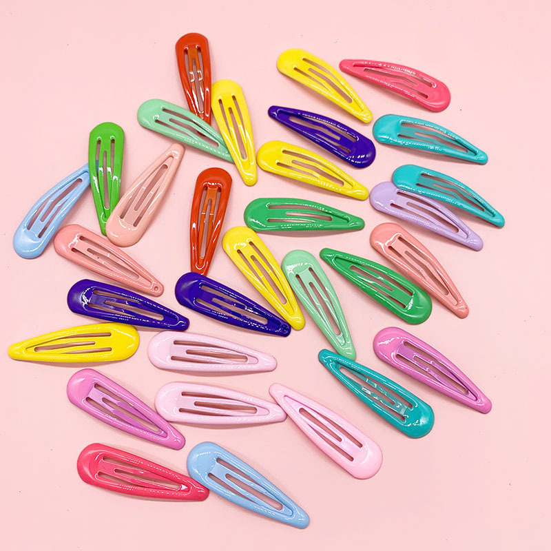 Children's hair clips, ins cream glue DIY hair clips, oil-dripping colorful girls' hair accessory clips, broken hair bangs clips full figure