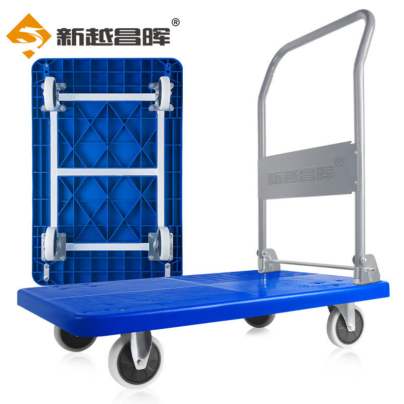 Wholesale of Xinyue Changhui folding flatbed trolleys, quiet hand-pulled carts Specification drawing