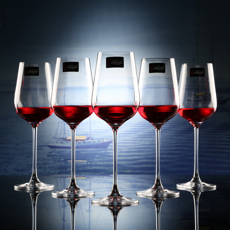 Idelita tall crystal glass, Bordeaux red wine glass, wine glass, tall glass, Cabernet Sauvignon, Chardonnay wine glass full figure