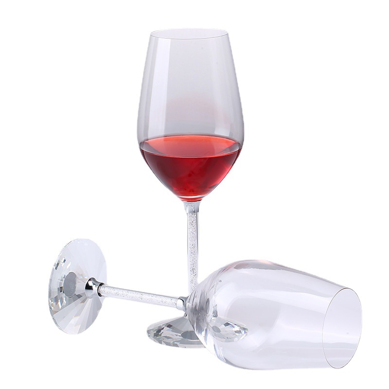 Idelita diamond cup stem glass, Chardonnay white wine glass, red wine glass wholesale with logo printing Item Picture