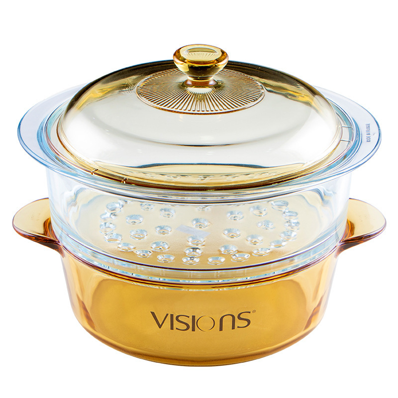 French modern Corning glass POTS, crystal transparent POTS, cooking POTS, soup POTS, stewing POTS, amber POTS and braising POTS are available in stock