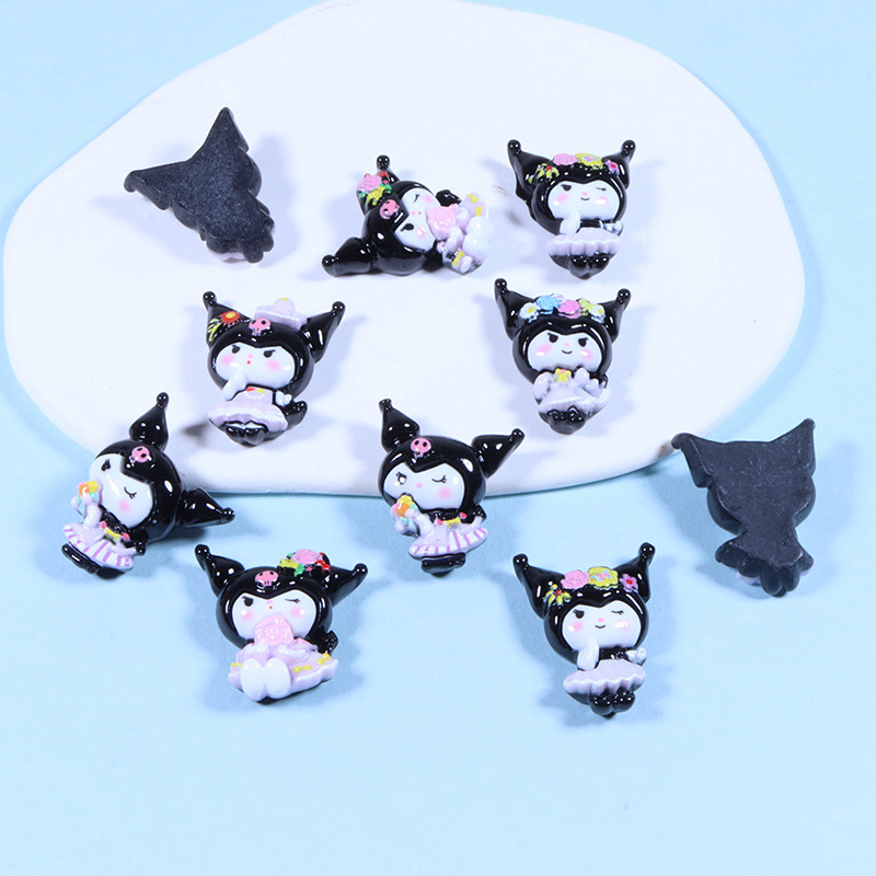 New cute cartoon diy cream glue resin accessories, phone cases, headwear, hair clips, hand-decorated fridge magnets details Picture