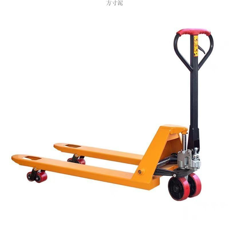 【 Reinforced Whole Ribs 】 Ground bull manual forklift, hydraulic forklift, handling cart, loading and unloading lift, small hand-pulled trolley Item Picture