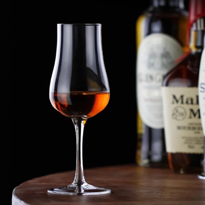 Crystal whisky tasting glass, aroma glass, whisky tasting glass, aroma tasting glass, Champagne glass Specification drawing