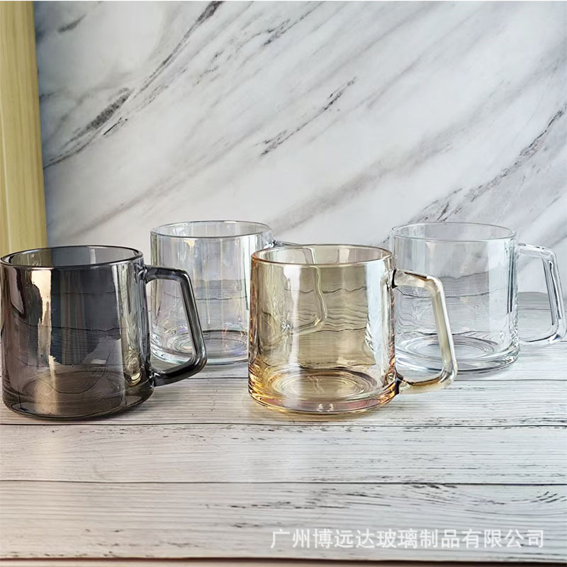 Personalized and creative glass water cups, office coffee cups, hotel mouthwash cups, couple mouthwash cups, high-appearation-level tea cups full figure