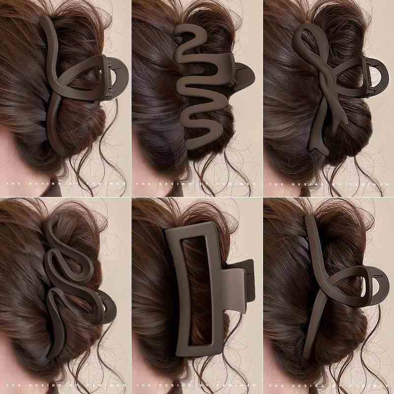 Hairpin for women at the back of the head 2024 new style, large shark clip, high-end hairpin, hair clip, headwear, hairpin full figure