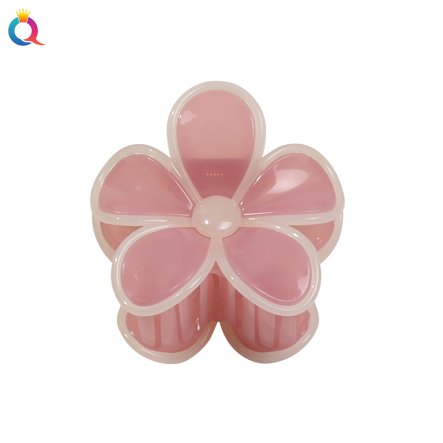 Qiyue Cute candy-colored fresh jelly flower hairpin at the back of a girl's head, high-end Korean-style hairpin Item Picture