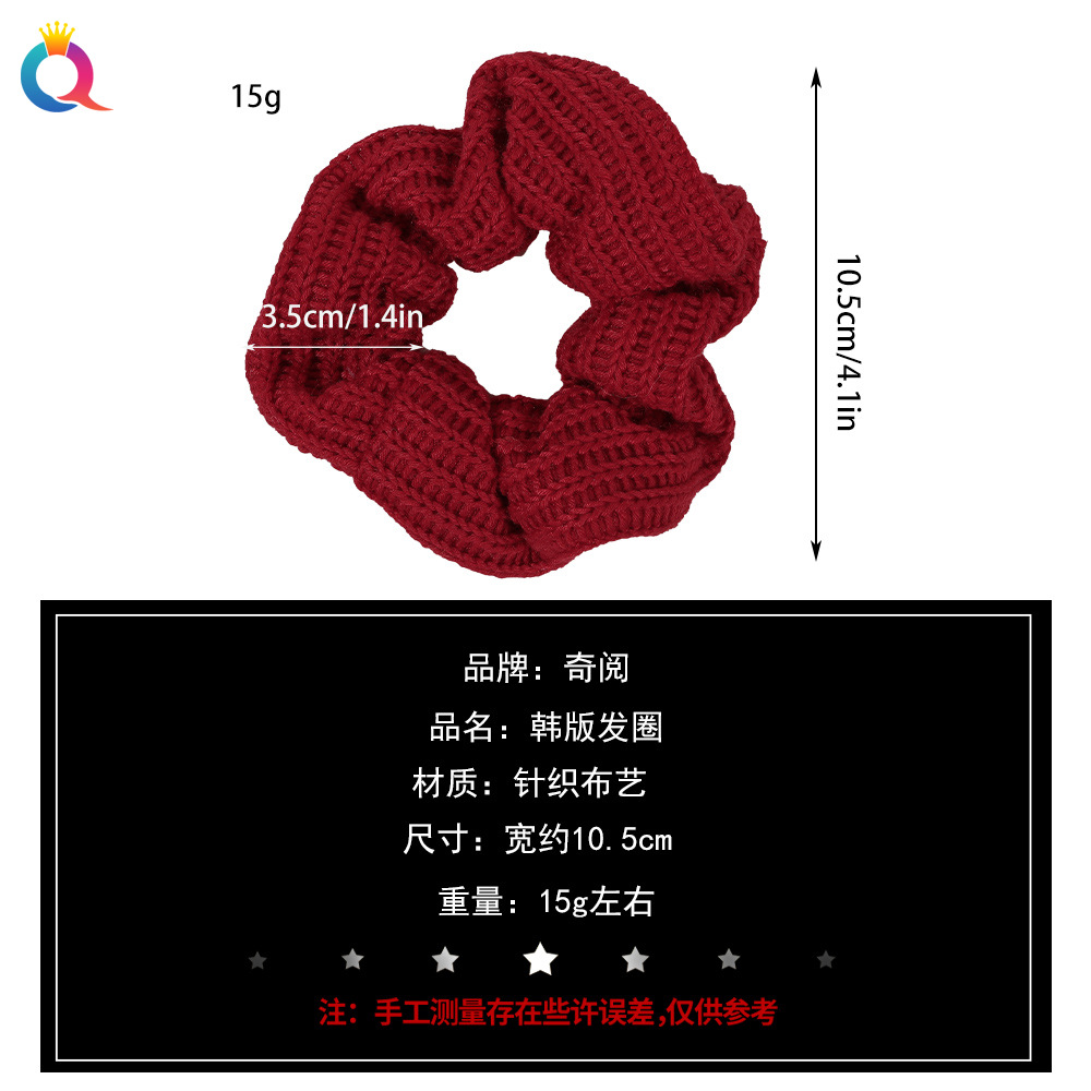 Qiyue Cross-border High-end Large Intestine Hair Tie, ins High Appearance Level, large Intestine Hair Tie, Pig large Intestine Hair Tie wholesale Application Scenario