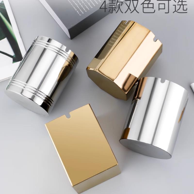 Stainless steel ashtray, creative and personalized thickened anti-drop ashtray, special LOGO for bars, KTVS and clean bars Application Scenario