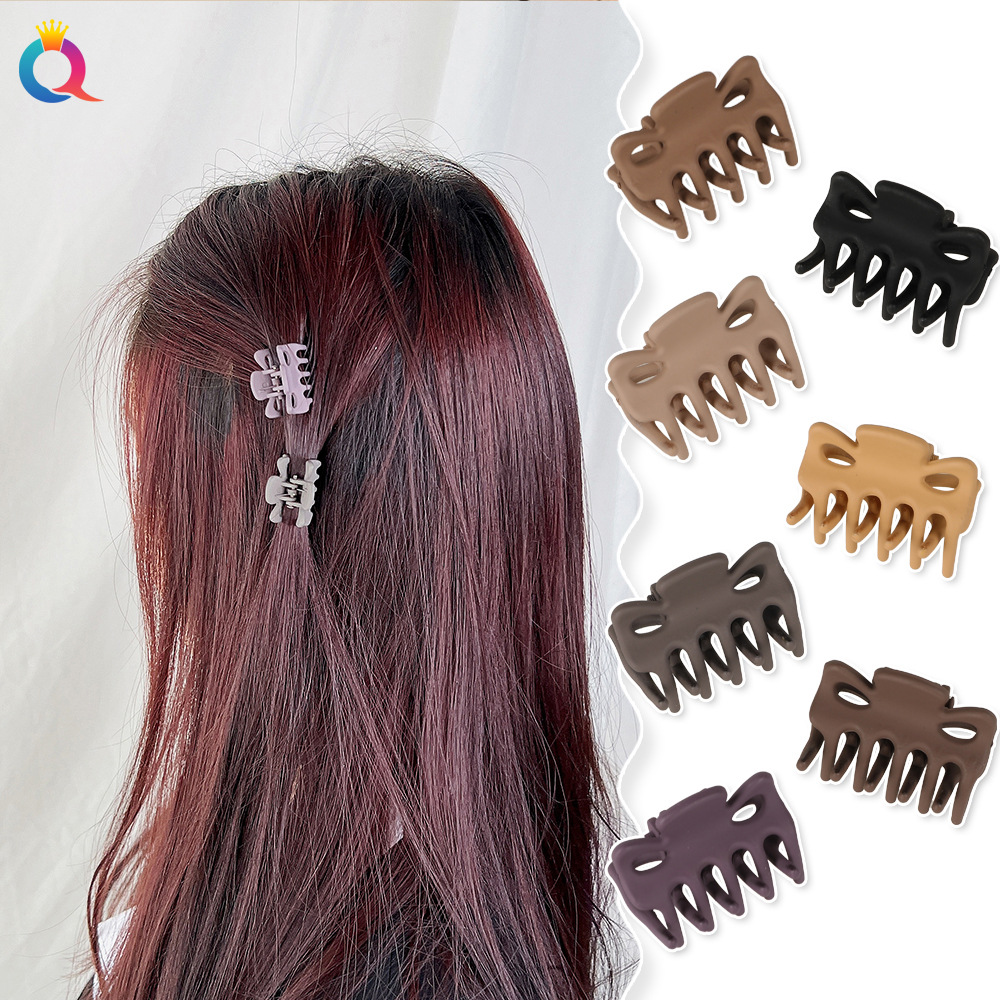 Qiyue Cross-border Small matte hair Clips, women's small hair clips, back head updo hair clips, bangs hair accessories wholesale details Picture