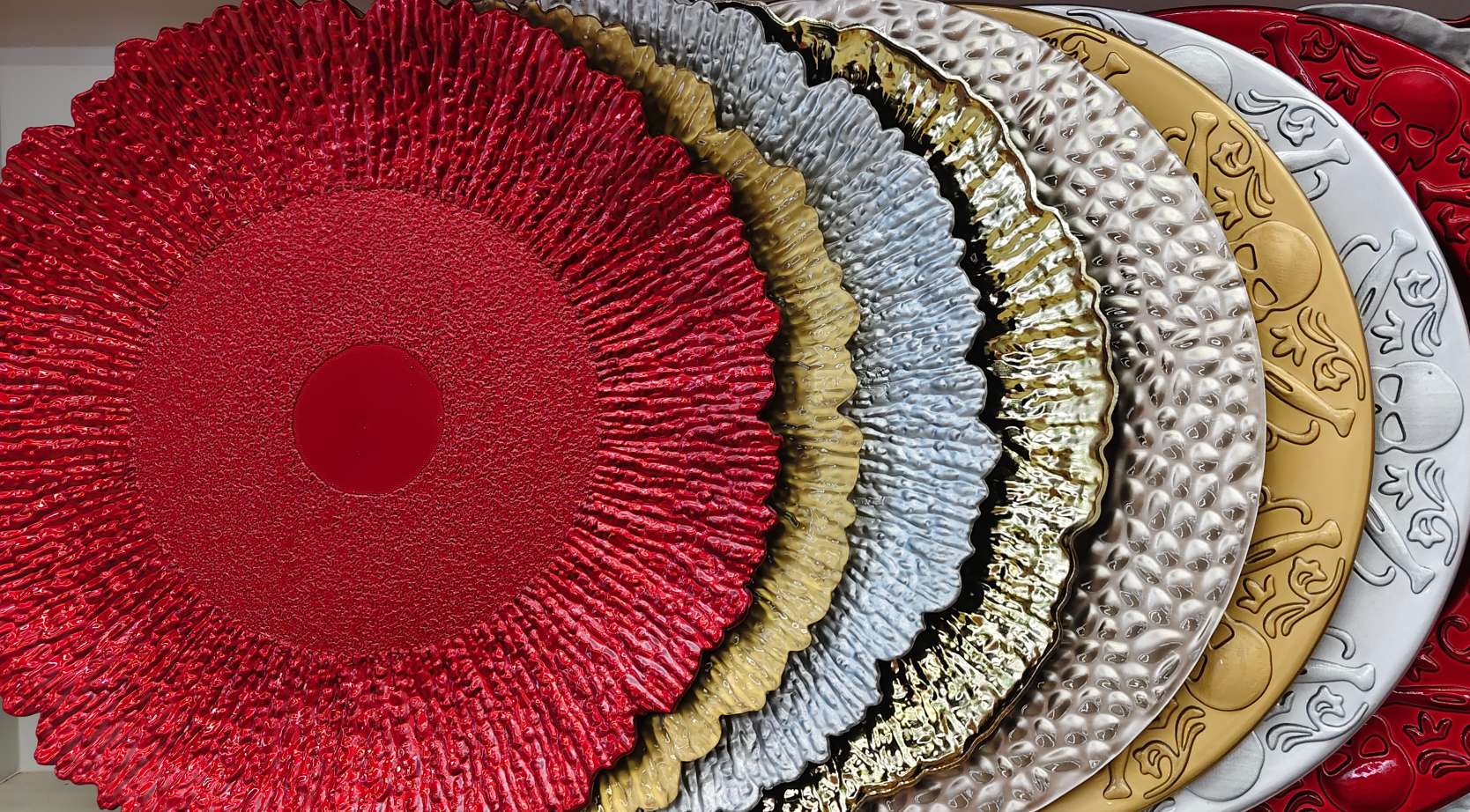 塑料盘子圣诞盘子婚庆用品碟子金色银色盘子厂家直销定制塑料制品详情图4