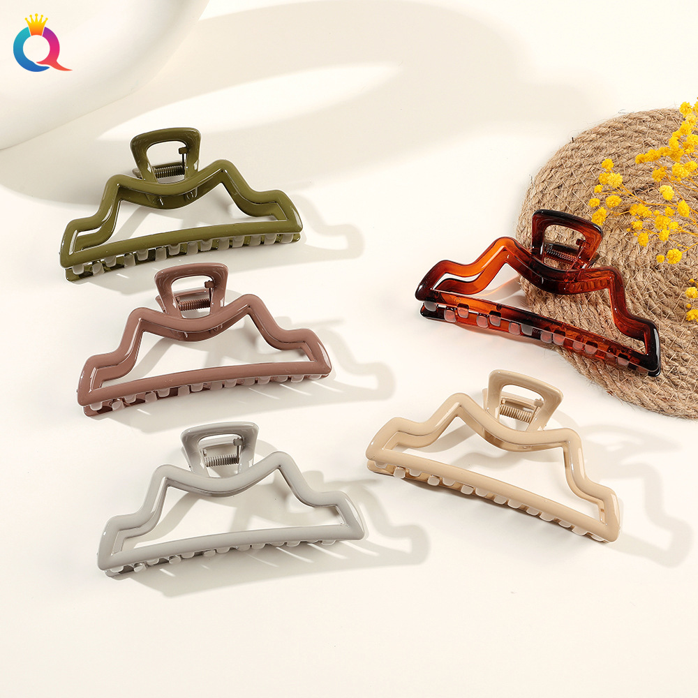 Qiyue PC large hair clip, ins high-end style hairpin, hairpin, shark clip at the back of the head, women's headwear and hair accessory wholesale full figure