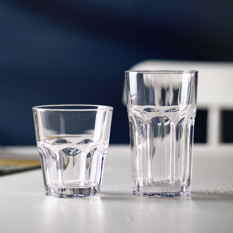 POUGINE/ Bojiang tempered Glass Cups, creative glass spirits wine glasses, creative rock water glasses, beer glasses full figure