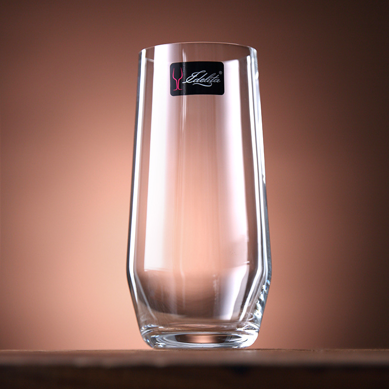 Idelita crystal glass water cups, beverage cups, restaurant household wine glasses, juice cups, whisky wine glasses full figure