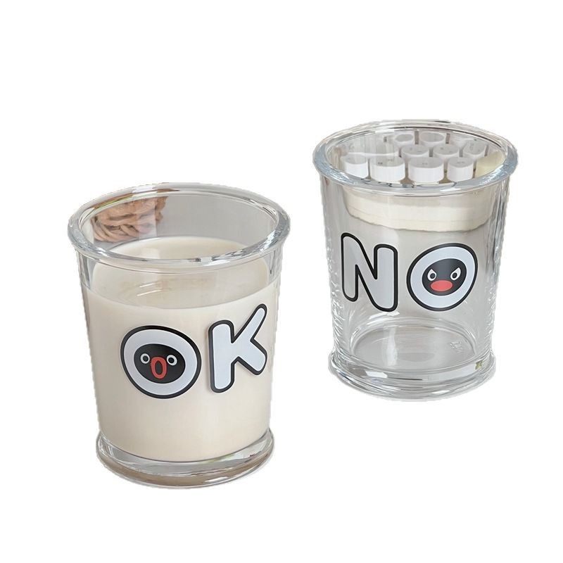 Simple ok water cups, household girls' milk cups, penguin cups, ins air-cooled brew cups, coffee cups, couple glass cups Item Picture