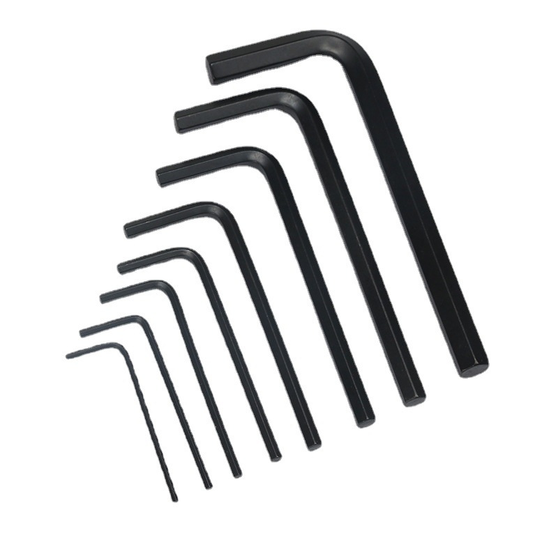 Wholesale of Weihao brand metric flat head 1.5-27mm black hex socket wrench, single 7 hex socket L-shaped wrench Item Picture