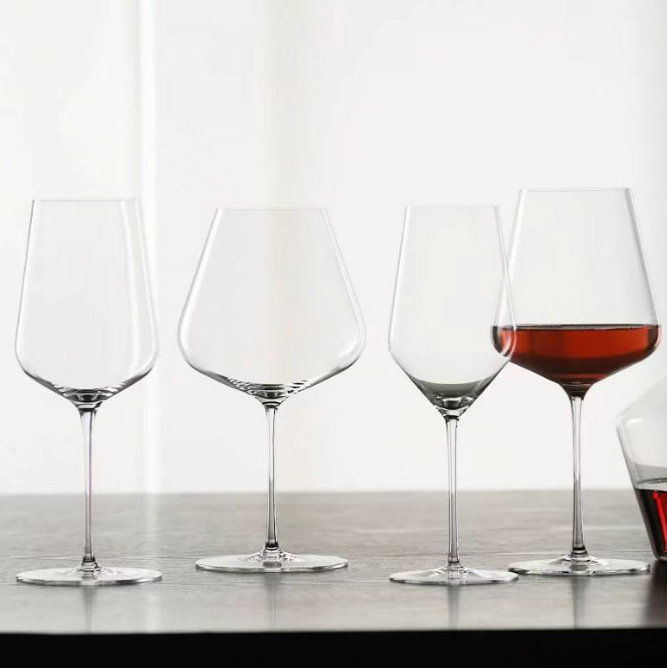 Ins-style Nordic red wine glass, tall glass stem, crystal glass, Burgundy wine glass set, wine tall glass Specification drawing