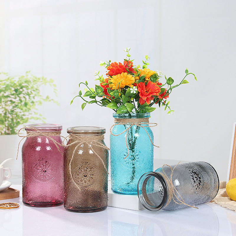 We offer a complete range of creative European-style sunflower glass vases in various specifications. We are a wholesale manufacturer for home desktop vases and dry vases Specification drawing