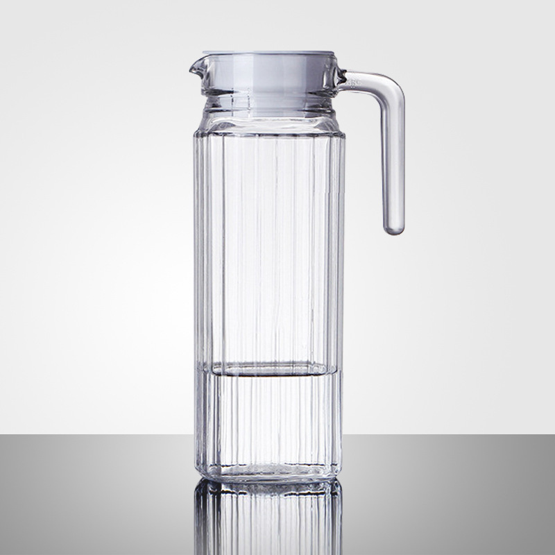 Glass cold water kettle, cold water cup, large capacity household set, summer lemon flower tea kettle full figure