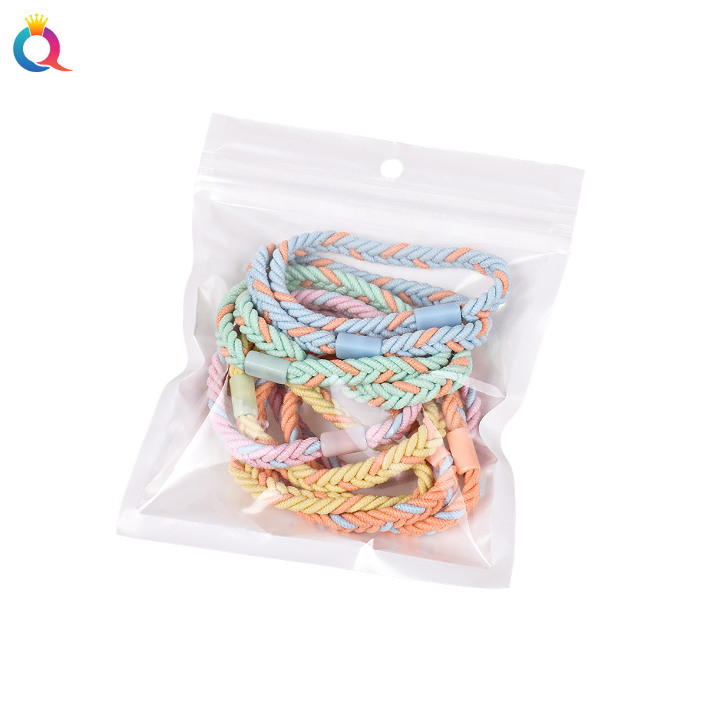 Wholesale of Qiyue high-elasticity hair ties, simple women's rubber bands, high ponytail thick hair bands, braided hair ties and hair accessories Item Picture
