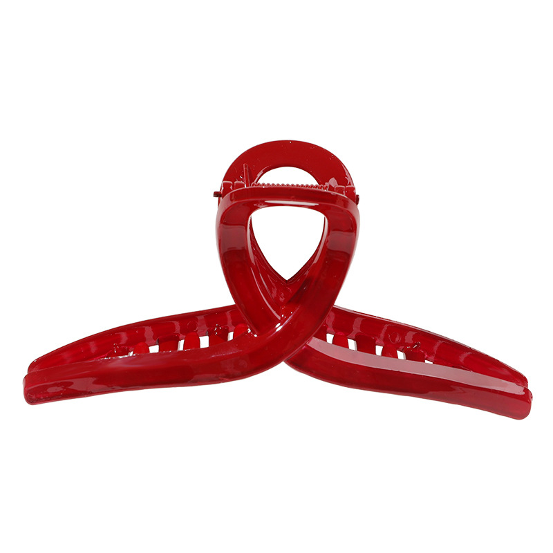 Qiyue New Year Red Hair clip, high-end style, women's back head updo, shark clip, headwear and hair accessories wholesale Item Picture