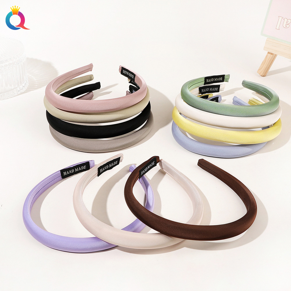 Wholesale of Qiyue fine high-top sponge hair bands, high-end hair clips, small fragrance hair bands, face wash hair holes and hair accessories Specification drawing
