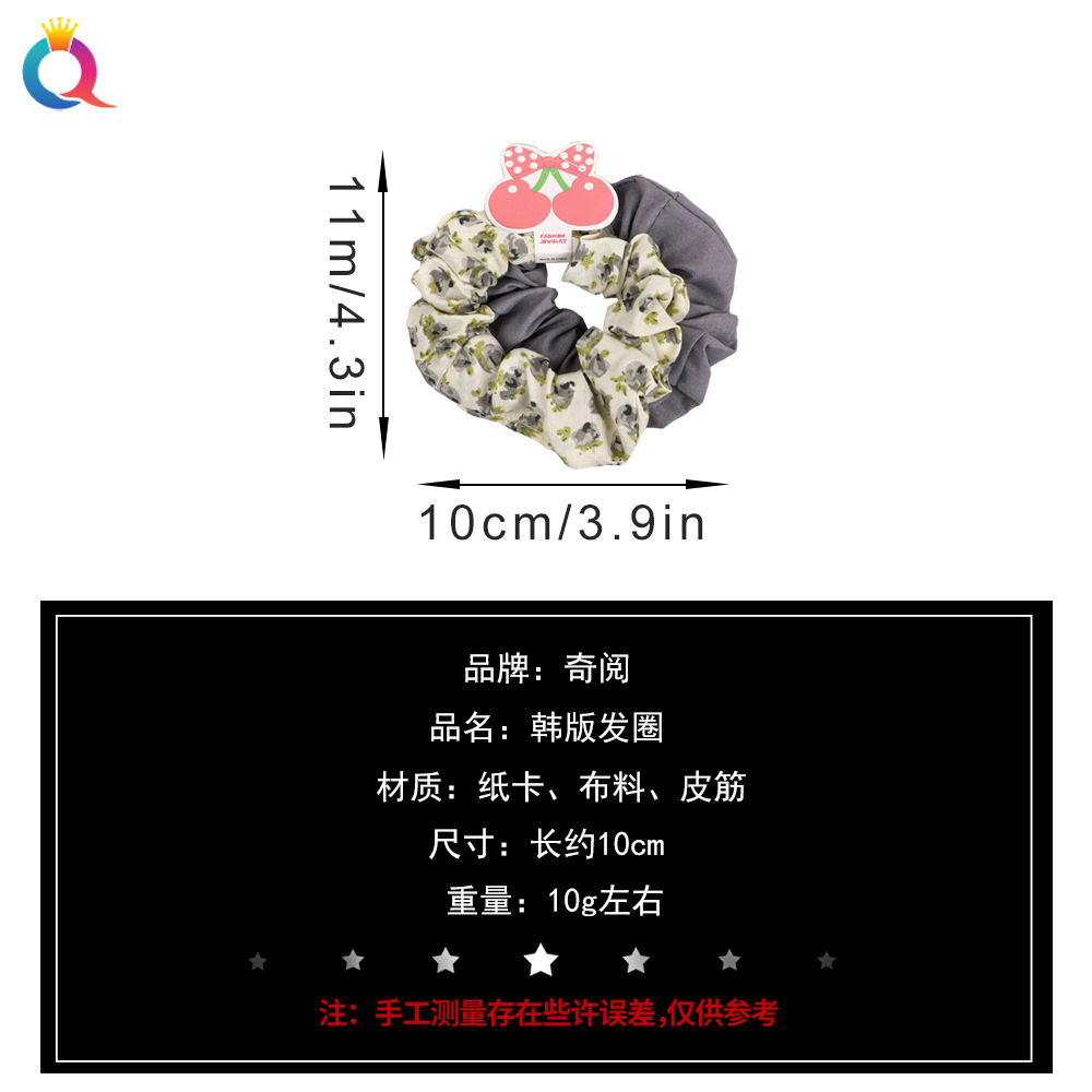 Qiyue Cross-border Amazon European and American hair circle Pig large Intestine Fresh and clean large intestine hair circle tied hair ponytail large Intestine hair circle hair flower Application Scenario