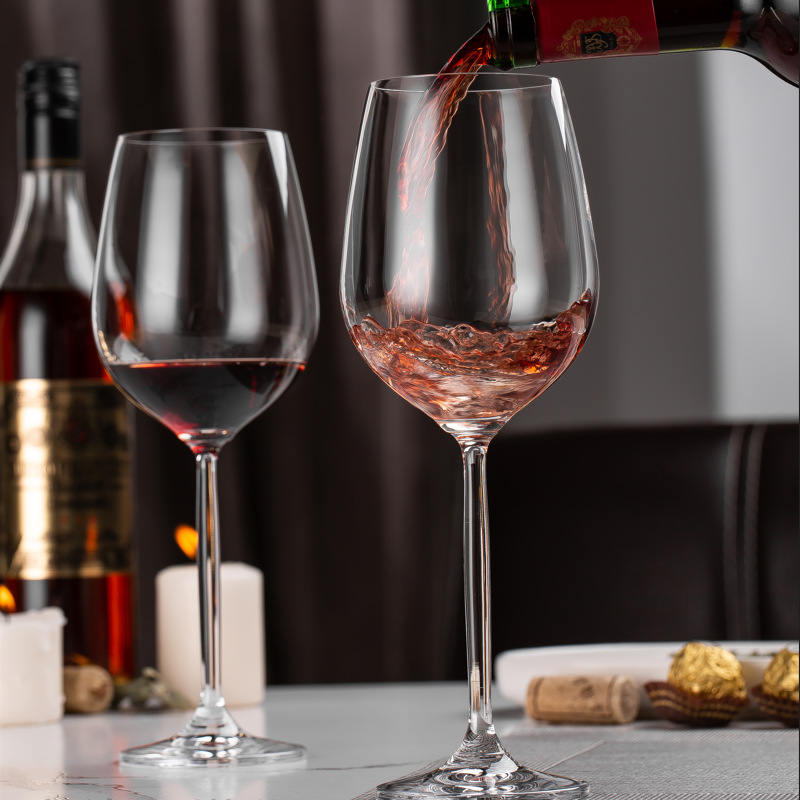 Idelita Leg Series Beaujolais Highball Glass, Chardonnay White Wine glass, Bordeaux red wine glass full figure
