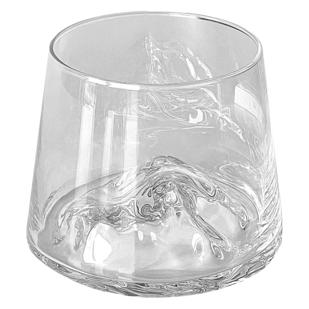 Pink Mount Fuji cup, creative mountain viewing cup, glass water cup, coffee cup, home feminine foreign wine glass, whisky glass Item Picture