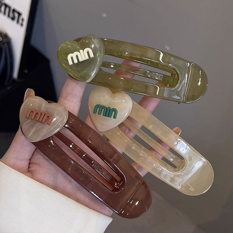 Internet-famous style hair clips, large bangs clips, plastic matte hair clips, women's ins side clips, back of the head top clips, hair accessories details Picture