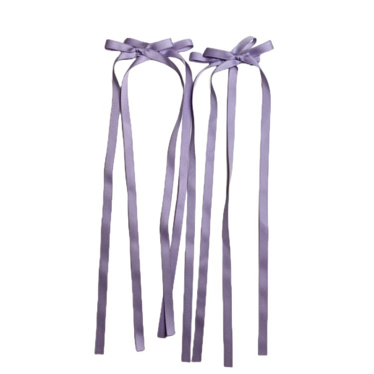2025 New style bow ribbon hair clip, sweet ponytail headwear, high-end tie hairpin, for women Item Picture