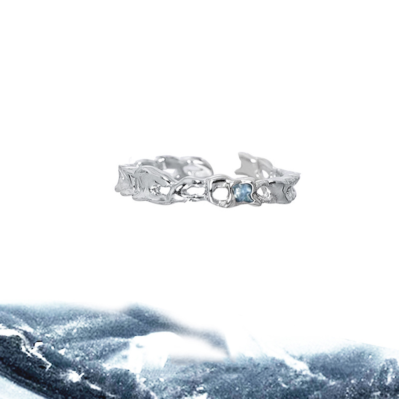 This is a niche design with a cold and elegant style, exuding a sense of sophistication. It's a fashionable, individualistic, and versatile open-top ring for women, a new release in 2023 Item Picture