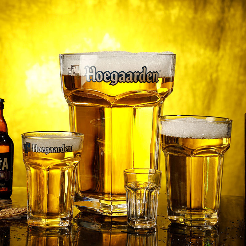 Extra-large beer mug, craft draft beer cup, glass hexagonal cold drink juice cup, popular restaurant large-capacity hero cup details Picture
