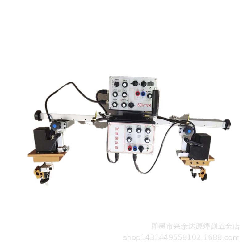 Box-type column base machine, double-head double-swing automatic welding trolley, automatic welding equipment for steel structure MIG welding Item Picture